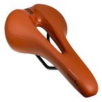 GORIX Bike Saddle Seat Comfortable Cushion with Rail Mountain Road Bicycle for Men and Women (GX-C19) (Dark Brown)