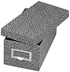 Globe-Weis/Pendaflex Fiberboard Index Card Storage Box, 3 x 5 Inches, Black Agate (93 BLA)