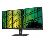 AOC U34E2M - 34" QHD Monitor, 100Hz, VA, 4ms, Low blue Light, Adaptive Sync, Flicker Free, Vesa mountable, Tilt (3440 x 1440 @ 100Hz, 300 d/m², HDMI 2.0 / DP 1.2 ), Black