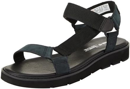 Timberland Women's Bailey Park Webbing-Strap Sandal, Black Nubuck, 8