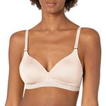 Warners Women's Cloud 9 Super Soft Wireless Lightly Lined Comfort Bra 1269, Sand Shell, 34B