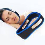 [Upgraded] Anti Snoring Chin Strap, Stop Snore Chin Strap, Snoring Solution Snore Stopper, Effective Anti Snoring Devices Stop Snoring Sleep Aid Snore Reducing Aids for Men Women, 2024-blue