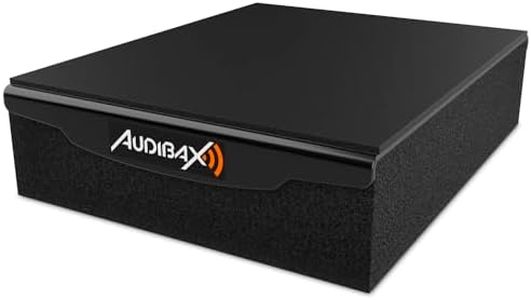 Audibax PAD 5 Plus - Soporte con Almohadilla de Aislamiento Acústico - Densidad de 4 a 8 Pulgadas - Panel Acústico para Altavoces de Estudio - Evita Vibraciones - Compatibilidad Universal