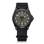 Victorinox Heritage Watch with Green Dial and Black Nylon Strap