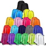 TEUN 36 Pack Drawstring Backpack Bags String Backpack Bulk Tote Sack Cinch Bag Sport Bags for School Gym Traveling