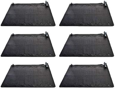 Intex 28685E Above Ground Swimming Pool Water Heater Solar Mat, Black (6 Pack)