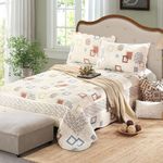 Tache Home Fashion Tache 3 Piece Textured Matelassé Bedspread Set, Queen