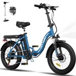 HITWAY Electric Bike for Adults, 20" Fat Tire E Bike 750W 20MPH Removable Folding Electric Bike, 48V/14Ah Battery 55-120KM, Mountain Bike Snow Beach Bicycle with 7 Gears