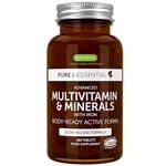 Advanced Methylated Multivitamin Tablets for Women, High Potency & Clean Label, Sustained Release, Active B12 Vitamins Plus Gentle Iron, Easy to Swallow, Vegan, 180 Tablets, 90 Servings, by Igennus