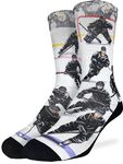 Good Luck Sock Men's Ice Hockey Players, Black Socks, Adult