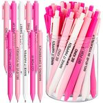 50 Pcs Gel Ink Pens Motivational Pen for Coworkers Inspirational Quote Pen Retractable Rolling Ball Smooth Writing for Supplies Office Home(Elegant Color,Boss Lady)