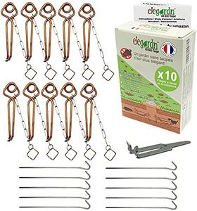 Elegardn Kit Completo 10 trampas para Topos topillos Ratas de jardín Ratones Tipo Putange rígido Utilizado por Profesionales Fabricado en Francia