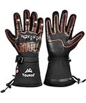 TOURGO Heated Leather Gloves for Me