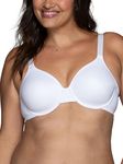 Vanity Fair Women's Beauty Back Smoothing Minimizer Bra, Minimizes Bust Line up to 1.5", Non Padded Cups up to H, Star White, 34G