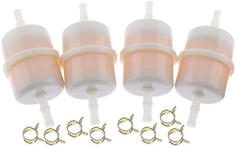 IEQFUE 4PCS 1/4" ID Fuel Filter 49019-0031 490190031 Compatible with Kawasaki FR600V FR651V FR691V FX730V FX751V FX801V FX850V FX921V FXT00V