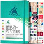 Clever Fox Budget Planner - Expense Tracker Notebook. Monthly Budgeting Organizer, Finance Logbook & Accounts Book, Bill Tracker, A5 (Aquamarine)