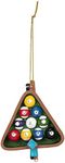 Ganz MX180243 Billiard Decorative Hanging Ornament, 3.75 Inches Height, Multicolor