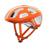 POC Octal MIPS Bike Helmet - Exceptionally lightweight helmet for road cycling including MIPS, Fluorescent Orange AVIP