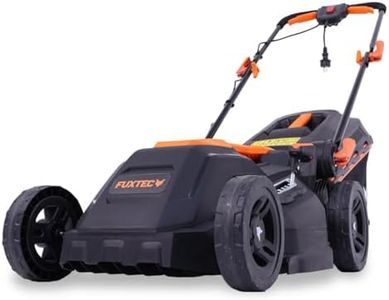 FUXTEC Cortacésped Eléctrico con Cable FX-RME38 12 kg, Ancho de Corte 38 cm, Recogedor de 40 L, Altura de Corte 20 mm - 70 mm, 1600 vatios - 220V.