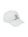 PGA Tour Men's Pro Series Classic Golf Cap, 100% Cotton, Lightweight Hat, One Size, Bright White