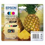 Epson 604XL Pineapple, Genuine Multipack, XL Black Standard Colours Ink Cartridges