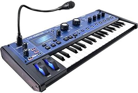 Novation MiniNova, sintetizzatore a modellazione analogica con 37 mini tasti - Mini-synth compatto e potente con effetto vocoder e correttore d'intonazione, 256 suoni integrati e cinque effetti vocali