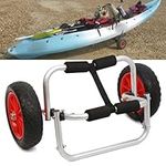 Futchoy Kayak Canoe Carrier Trolley Transport Cart, Foldable Boat Canoe Cart Carrier, with 10 inch Wheel, 150LBS Loading Capacity