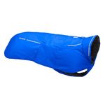 RUFFWEAR Vert Medium Dog Rain Jacket, Insulated All Weather Dog Coat, Waterproof Dog Jacket, Lightweight Weatherproof Dog Vest Overcoat & Winter Dog Rain Coat, Size M, Blue Pool