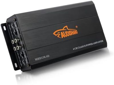 AUDISHAKO MHD130.4D 2400W 4 Channel Car Amplifier, 260W x 4 RMS at 2 Ohms