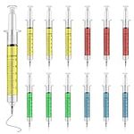 TIESOME Syringe Pens, 12 Pcs 4 Colors Mechanical Pencil, Fun Nurse Pens, Novelty Medical Mechanical Pencil, Gifts for Nurses, Nurse Doctor Pretend Play Party Supplies, Easter Party Toys Gift