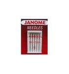 Janome Standard / Regular size 90/14 Sewing Machine Needles for Woven and Cottons fits all Janome, Singer, Toyota, Brother, Pfaff, Husqvarna