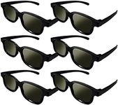 Lot of 6x RealD Technology 3D Polarized Glasses for TV/Movies/Cinema/HD