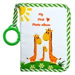 Baby's My First Family Album,Soft Cloth Photo Book,Baby Cloth Album (Green)