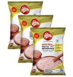 Double Horse Bran Rich Matta Broken Rice - 500 gram x 3 |Source of Dietary Fibre| Podiyari |Zero Cholesterol | Export Quality