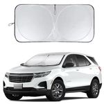 Windshield Sun Shade Sunshade Windshield Cover for Chevrolet Equinox 2018-2023 2024 Foldable Sun Shield, Custom Fit Front Window Shade for Chevy Equinox Accessories Reflective Sun Visor Block Heat