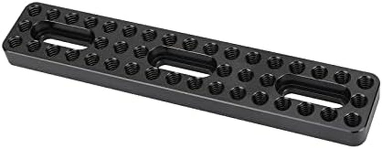 CAMVATE Camera Baseplate Extension Long Cheese Plate with Multiple 1/4"-20 Thread Holes for DLSR Camera DIY Setup - 3037