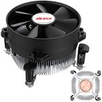 Akasa Copper Core Value CPU Cooler | Low Noise PWM Fan | TDP 115W | Heatsink with Copper Core | 92mm | Easy Installation | Designed for Intel LGA775, LGA115x, LGA1200 | AK-959CU