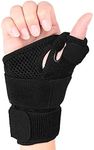 Wrist Support Thumb Splint for Tenosynovitis Stabilizer Wrist Braces for Tendonitis, Arthritis & Sprains Support Immobilizer [Single]