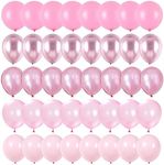 Pink Balloons Set, 60 Packs 12 Inch