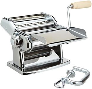 Imperia Chromed Steel Manual Pasta Machine with Sheeter Crank