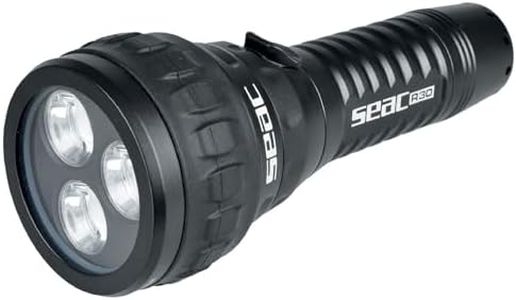 SEAC R30, Torche de plongée, 3 LED, 1500 lumens, Rechargeable par Micro USB