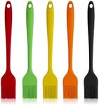 Craebuer Silicone Basting Pastry Brush, 5 Pack Heat Resistant Cooking Brush for Oil Butter Sauce, Food Brush for BBQ Grill Barbeque Kitchen Baking Cooking