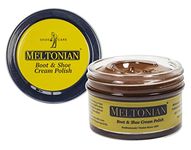 Meltonian Cream | High Quality Shoe Polish for Leather | Boot, Purse, Furniture Wax | Leather Conditioner | 1.7 OZ Jar, Dark Brown, One Size