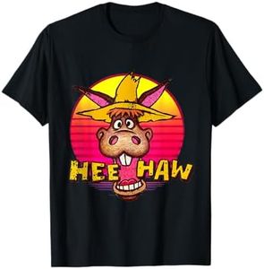 Vitage Donkey Hee Haw Farming Life Farm Animal Farmer T-Shirt