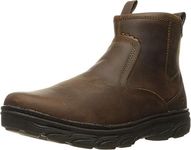 Skechers Mens Resment-korver Chelsea Side Zip Hiking Boot, Dark Brown, 11 X-Wide US