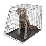 Kerbl Slanted Front Dog Cage Collapsible 2 Doors, 76 x 54 x 64 cm, Black