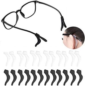 HKIDEE Eyeglass Ear Grip, Anti - Slip Comfortable Silicone Elastic Eyeglasses Retainers For Sunglasses Reading Glasses Eyewear, Sport Eyeglass Strap, 12 Pairs