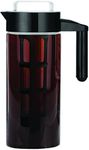 Willow & Everett Cold Brew Coffee Maker - Iced Tea & Coffee Cold Brew Maker - Glass Pitcher w/Stainless Steel Spout and Removable Filter (1.3 L, Glass)