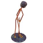 Golf Putt Man Collectible Handmade Metal Art Figurine, Desk Accessories, Trophy, Boss Gift, Office Décor, Business Professional, Golfing