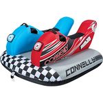 CWB Connelly Ninja Towable Tube, 2-Rider Side by Side, red/blue/black, One Size